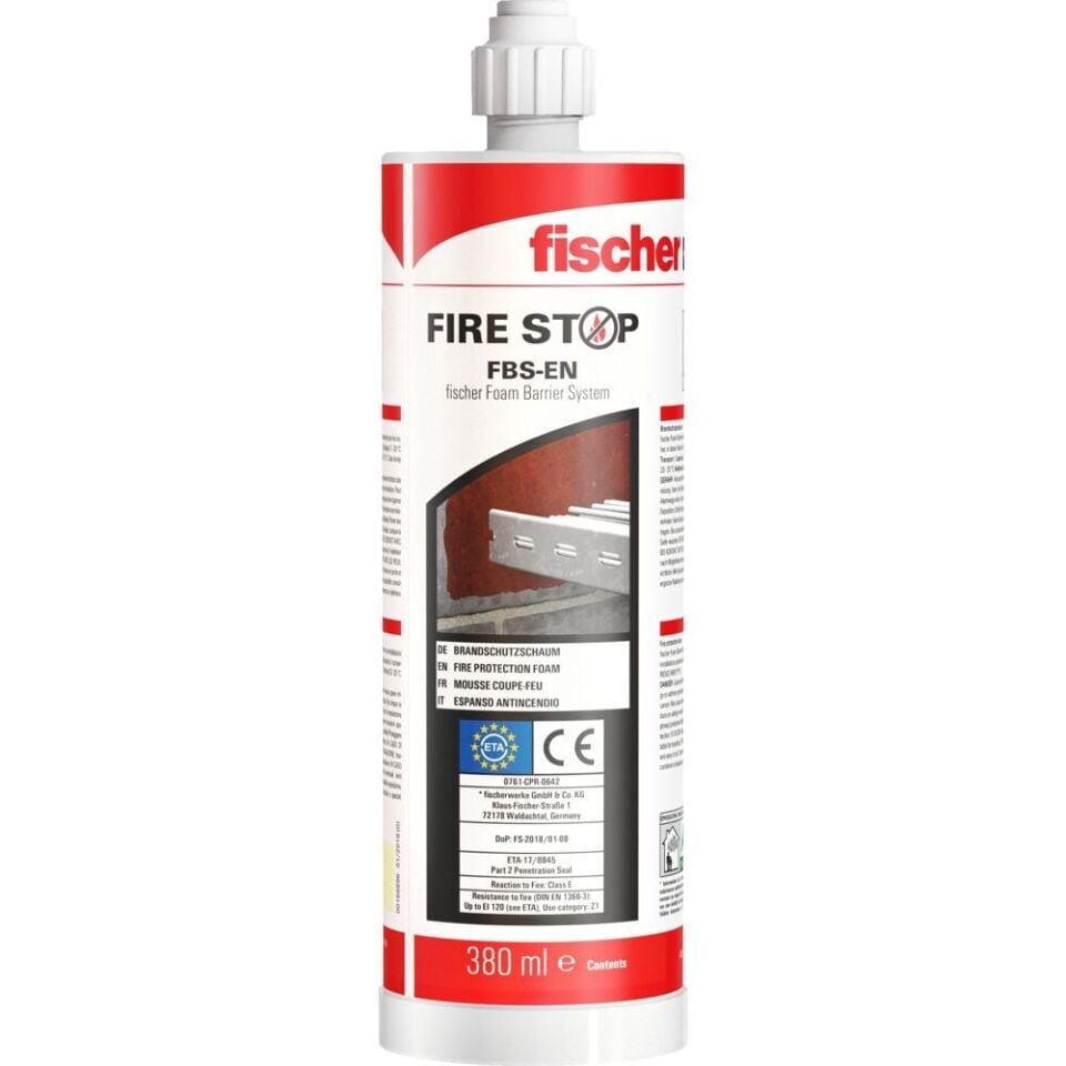 fischer FireStop Foam Barrier System FBS-EN