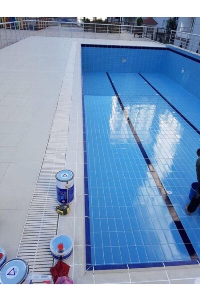 Pool Çift Bileşenli Mavi Havuz Yalıtım Boyası 4,5 Kg